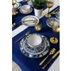 Serviciu de masa pentru cina (24 bucati) Ivory-X00016980000, Ceramica, Albastru/Alb picture - 4