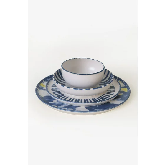 Serviciu de masa pentru cina (24 bucati) Ivory-X00016980000, Ceramica, Albastru/Alb picture - 7