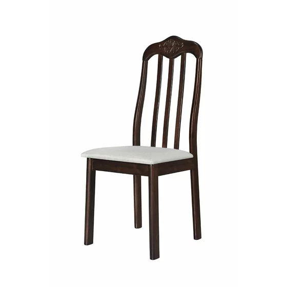 Set 2 Scaune Celine, 42x49x102 h cm, Lemn, Wenge Expresso/Beige Deschis picture - 2
