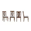 Set 2 Scaune Rita, 45.5x53.5x96 cm, Nuc/Stofa Beige picture - 2
