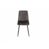 Set 4 Scaune Isella, 45x55x89 cm, Metal/Catifea, Gri Inchis picture - 2