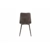 Set 4 Scaune Isella, 45x55x89 cm, Metal/Catifea, Gri Inchis picture - 6