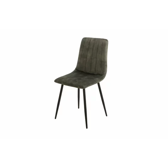 Set 4 Scaune Isella, 45x55x89 cm, Metal/Catifea, Verde picture - 3