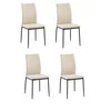 Set 4 Scaune Nora, 43x53x92.5 cm, Stofa, Beige picture - 1