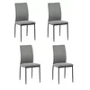 Set 4 Scaune Nora, 43x53x92.5 cm, Stofa, Gri picture - 1