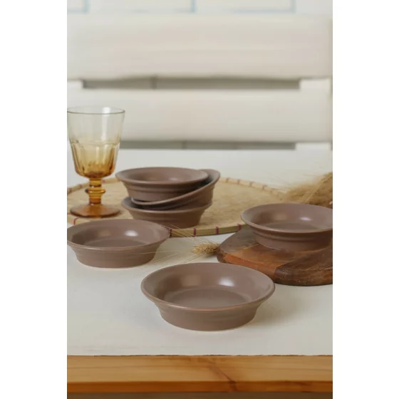 Set Boluri (6 bucati) Ivory-X00017622, Ceramica, Taupe picture - 1