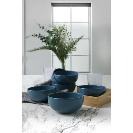 Set Boluri Ceramice (6 bucati) Ivory-X00017446, Ceramica, Albastru picture - 3