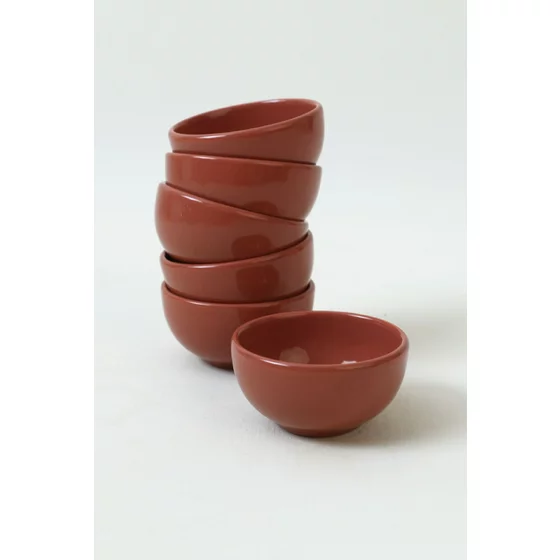 Set Boluri Ceramice (6 bucati) Ivory-X00017481, Ceramica, Rosu picture - 6