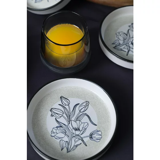 Set Boluri Ceramice (6 bucati) Ivory-X00017909, Ceramica, Negru/Alb picture - 6
