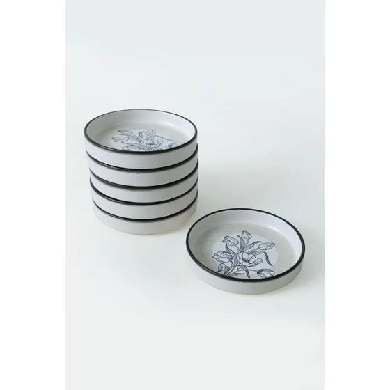 Set Boluri Ceramice (6 bucati) Ivory-X00017909, Ceramica, Negru/Alb picture - 8