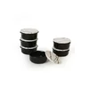 Set Boluri cu capac (12 bucati) Ivory-X00017429, Ceramica, Negru/Alb picture - 5