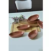 Set boluri pentru Aperitiv (6 bucati) Ivory-X00017482, Ceramica, Maro picture - 1