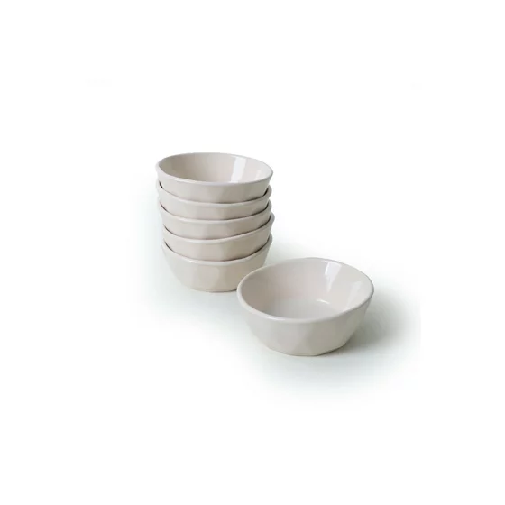 Set boluri pentru Aperitiv (6 bucati) Ivory-X00019034, Ceramica, Crem picture - 6