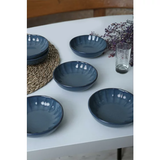 Set boluri pentru Aperitiv (6 bucati) Ivory-X00019037, Ceramica, Albastru picture - 1