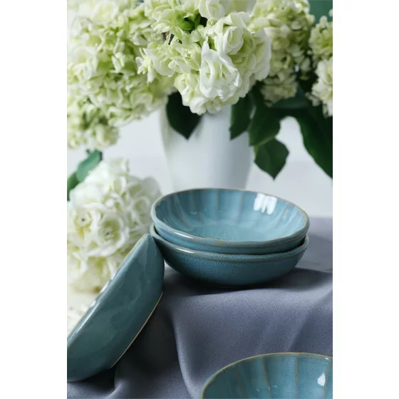 Set boluri pentru Aperitiv (6 bucati) Ivory-X00019038, Ceramica, Turquoise picture - 3