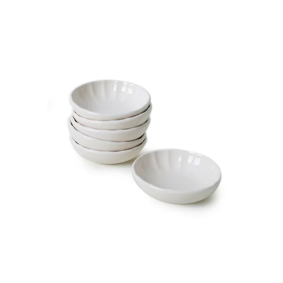 Set boluri pentru Aperitiv (6 bucati) Ivory-X00019042, Ceramica, Crem picture - 7