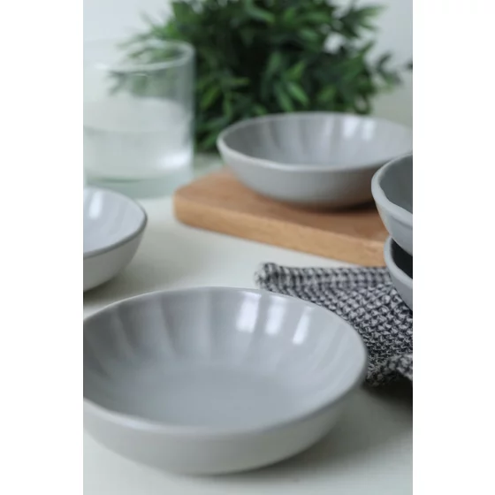 Set boluri pentru Aperitiv (6 bucati) Ivory-X00019046, Ceramica, Gri picture - 3