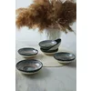 Set Boluri pentru Sos (6 bucati) Ivory-X00017289, Ceramica, Alb/Albastru/Maro picture - 1