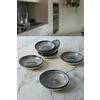 Set Boluri pentru Sos (6 bucati) Ivory-X00017289, Ceramica, Alb/Albastru/Maro picture - 3