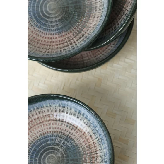 Set Boluri pentru Sos (6 bucati) Ivory-X00017289, Ceramica, Alb/Albastru/Maro picture - 4