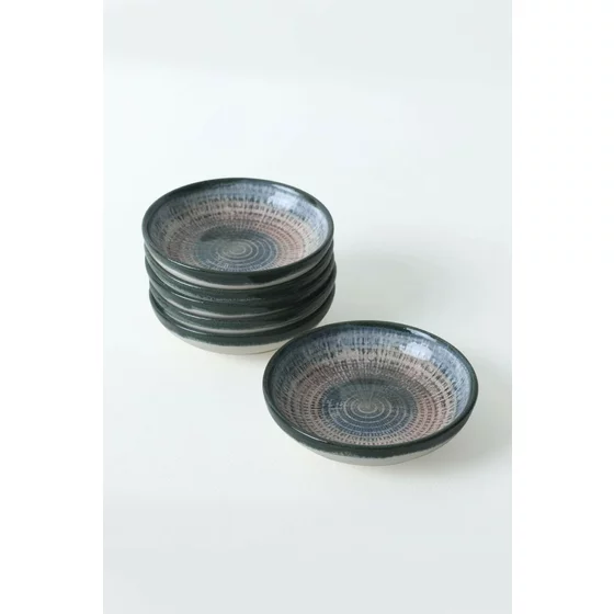 Set Boluri pentru Sos (6 bucati) Ivory-X00017289, Ceramica, Alb/Albastru/Maro picture - 7