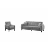 Set Canapea Extensibila Hermes, 233x88x93 cm + Fotoliu Hermes, Stofa, Gri picture - 3