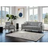 Set Canapea Extensibila Hermes, 233x88x93 cm + Fotoliu Hermes, Stofa, Gri picture - 1
