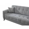 Set Canapea Extensibila Hermes, 233x88x93 cm + Fotoliu Hermes, Stofa, Gri picture - 4