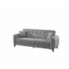 Set Canapea Extensibila Hermes, 233x88x93 cm + Fotoliu Hermes, Stofa, Gri picture - 2
