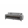 Set Canapea Extensibila Hermes, 233x88x93 cm + Fotoliu Hermes, Stofa, Gri picture - 5