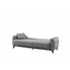 Set Canapea Extensibila Hermes, 233x88x93 cm + Fotoliu Hermes, Stofa, Gri picture - 6