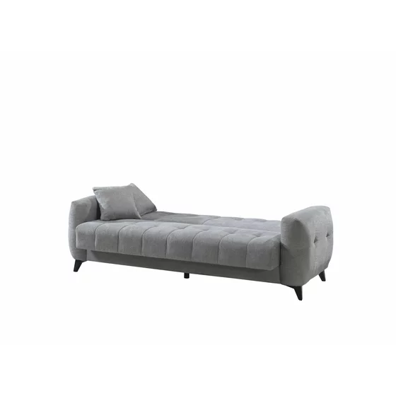 Set Canapea Extensibila Hermes, 233x88x93 cm + Fotoliu Hermes, Stofa, Gri picture - 6