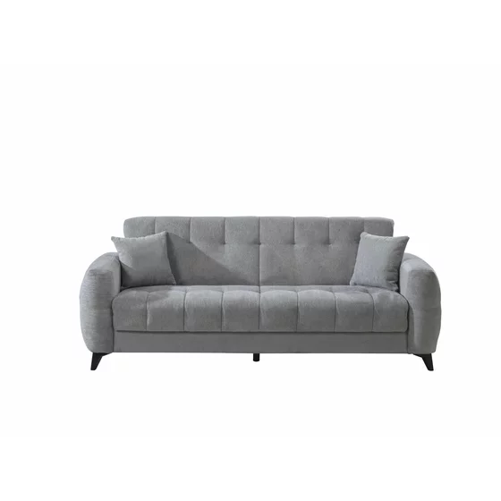 Set Canapea Extensibila Hermes, 233x88x93 cm + Fotoliu Hermes, Stofa, Gri picture - 7