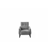 Set Canapea Extensibila Hermes, 233x88x93 cm + Fotoliu Hermes, Stofa, Gri picture - 8