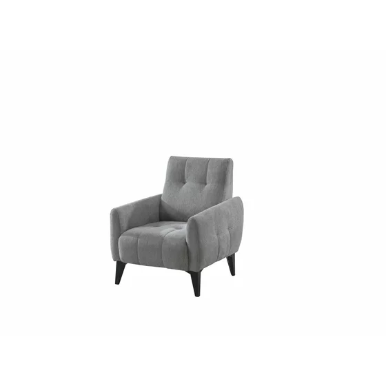 Set Canapea Extensibila Hermes, 233x88x93 cm + Fotoliu Hermes, Stofa, Gri picture - 9