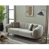 Set Canapea Palmera, 248x100x80 cm, + Fotoliu 93x111x74 cm, Stofa/Microfibra - Gri Deschis/Taupe picture - 4
