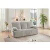 Set Canapele cu Recliner Siete 3RR + 2RR + Fotoliu 1R, Stofa Raiata, Beige picture - 3