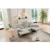 Set Canapele cu Recliner Siete 3RR + 2RR + Fotoliu 1R, Stofa Raiata, Beige picture - 4