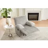 Set Canapele cu Recliner Siete 3RR + 2RR + Fotoliu 1R, Stofa Raiata, Beige picture - 8