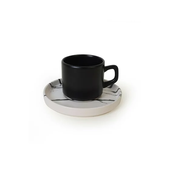 Set Ceai(12 bucati) Ivory-X00017420, Ceramica, Negru/Alb picture - 4
