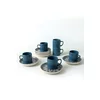 Set Cesti Cafea (12 bucati) Ivory-X00017444, Ceramica, Albastru/Gri picture - 9