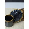 Set Cesti Cafea (12 bucati) Ivory-X00018090, Ceramica, Negru/Auriu picture - 4