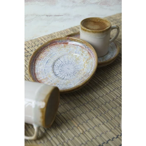 Set Cesti pentru Servire Cafea (12 bucati) Ivory-X00017774, Ceramica, Alb picture - 3