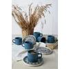 Set Cesti Pentru Servire Ceai(12 bucati) Ivory-X00017443, Ceramica, Albastru/Gri picture - 1