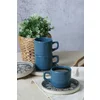 Set Cesti Pentru Servire Ceai(12 bucati) Ivory-X00017443, Ceramica, Albastru/Gri picture - 2