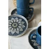 Set Cesti Pentru Servire Ceai(12 bucati) Ivory-X00017443, Ceramica, Albastru/Gri picture - 6