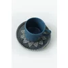 Set Cesti Pentru Servire Ceai(12 bucati) Ivory-X00017443, Ceramica, Albastru/Gri picture - 8
