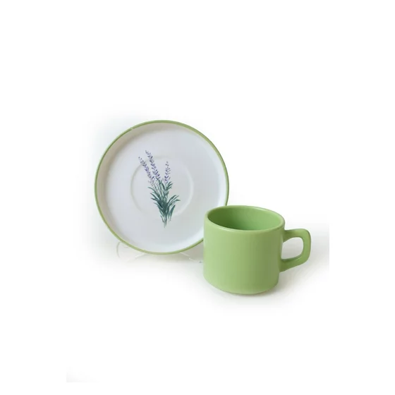 Set Cesti Pentru Servire Ceai(12 bucati) Ivory-X00017912, Ceramica, Multicolor picture - 6