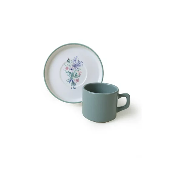Set Cesti Pentru Servire Ceai(12 bucati) Ivory-X00017912, Ceramica, Multicolor picture - 9
