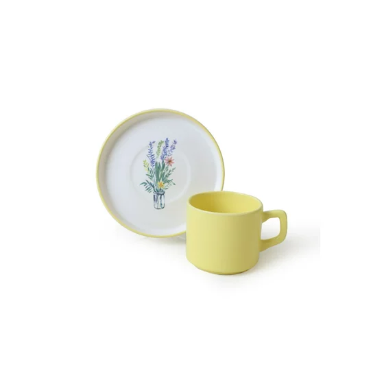 Set Cesti Pentru Servire Ceai(12 bucati) Ivory-X00017912, Ceramica, Multicolor picture - 10